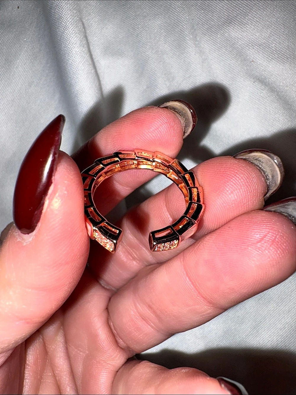 Rose Gold-Tone Ring copper hue